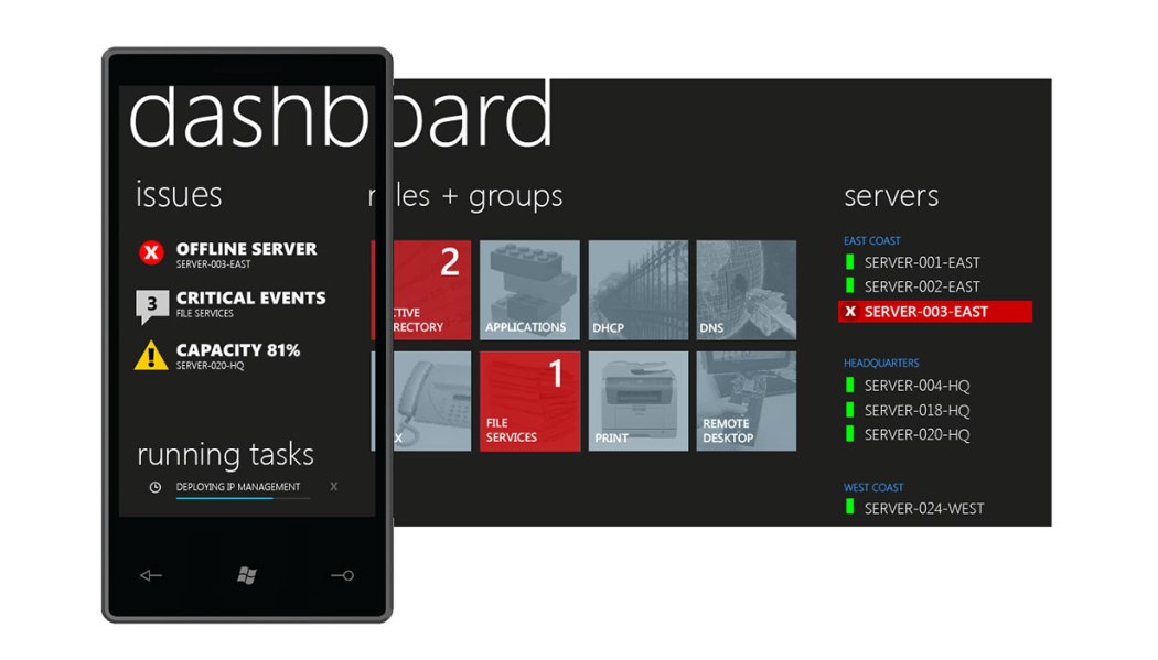 Server Manager mobile comp