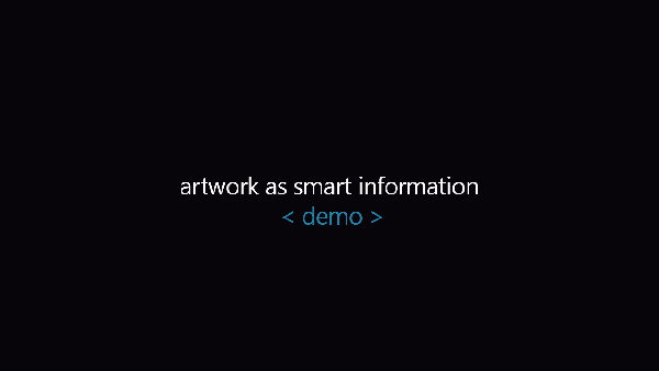 Artwork as smart information demo